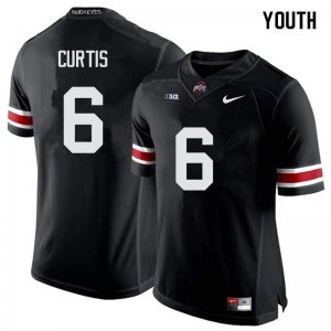 Youth Ohio State Buckeyes #6 Kory Curtis Black Nike NCAA College Football Jersey Ventilation XML7044DF